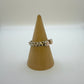 Pink Conch Two Stone Split Ring By Geraldine James Size 8