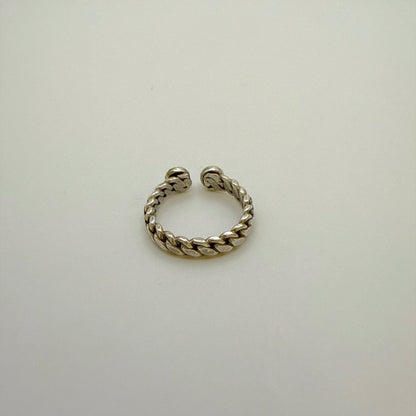 Pink Conch Two Stone Split Ring By Geraldine James Size 8