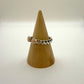 Pink Conch Two Stone Split Ring By Geraldine James Size 8.5