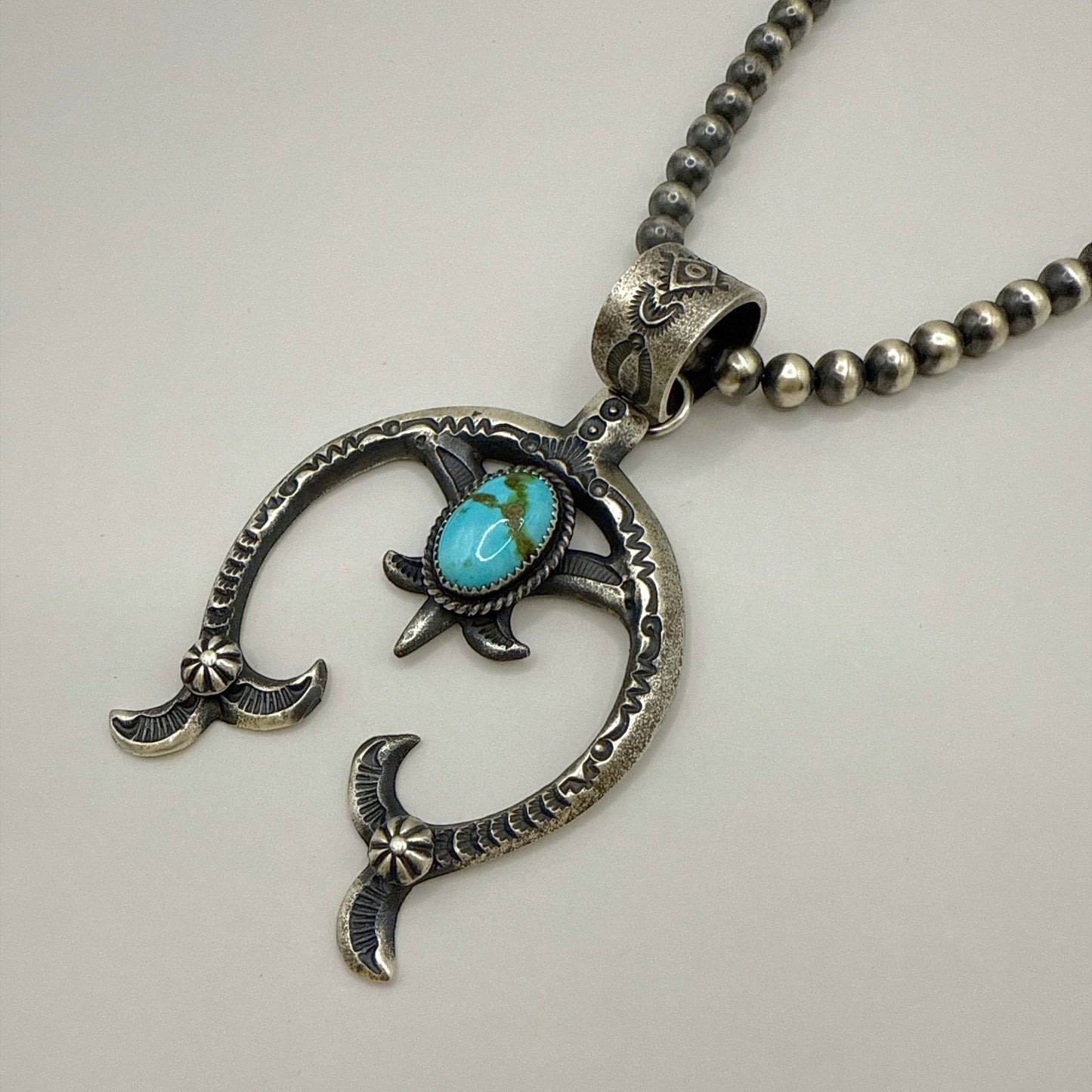 Desert Rose Turquoise Naja Pendant