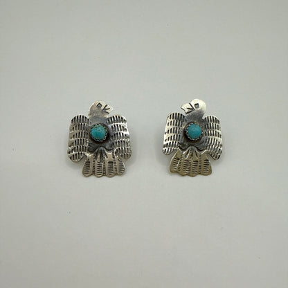 Turquoise Thunderbird Earrings