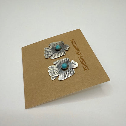 Turquoise Thunderbird Earrings