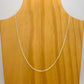 Sterling Silver Chain Necklace Cable Flat 18"