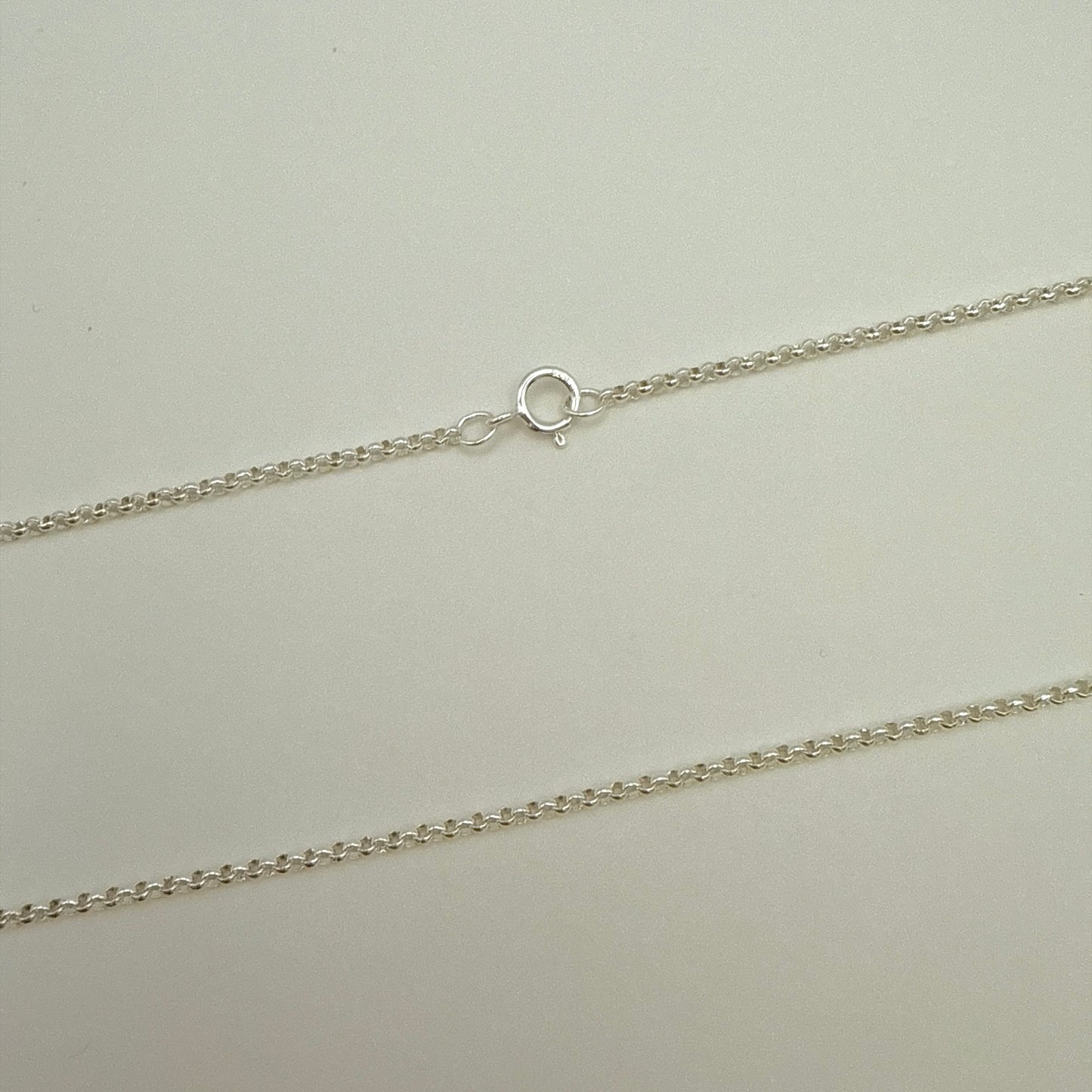 Sterling Silver Chain Necklace Rolo 18"