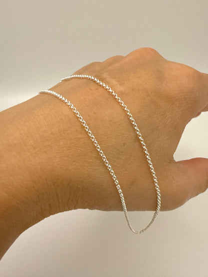 スターリングシルバーチェーンネックレス ロロ　45cm