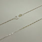 Sterling Silver Chain Necklace Long Box 20"