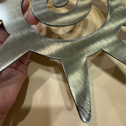 サウスウエストサンメタルウォールアート(シャンパンシマー)