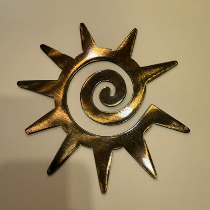 Southwest Sun Metal Art Coconut Sparkle