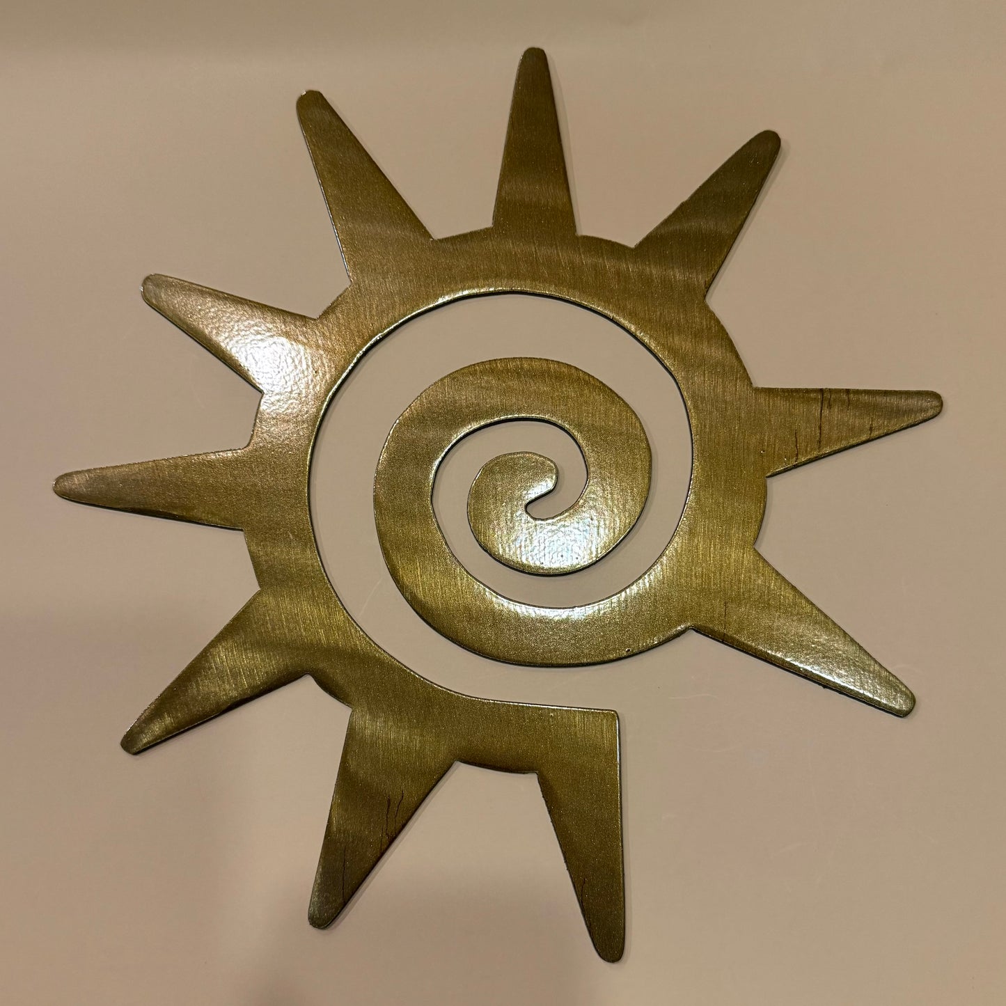 Southwest Sun Metal Art Gold Shimmer