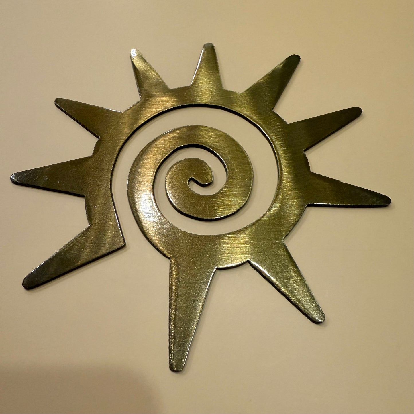 Southwest Sun Metal Art Gold Shimmer