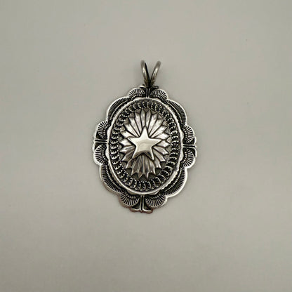 Stamped Star Concho Pendant By Sunshine Reeves A