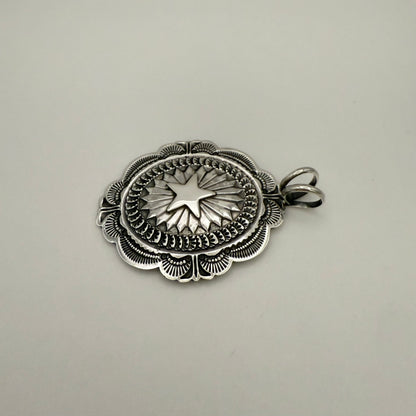 Stamped Star Concho Pendant By Sunshine Reeves A
