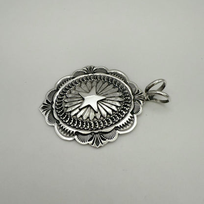Stamped Star Concho Pendant By Sunshine Reeves C