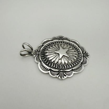 Stamped Star Concho Pendant By Sunshine Reeves C