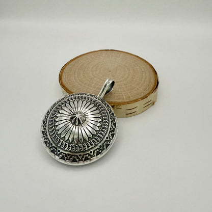 Stamped Navajo Pearl Pendant By Sunshine Reeves - Large