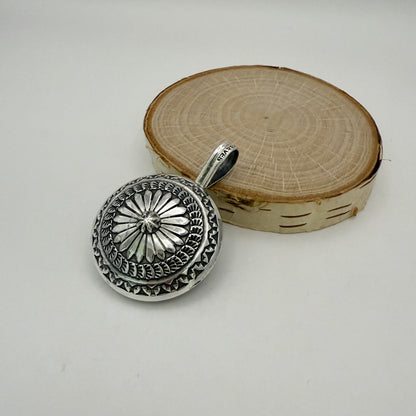 Stamped Navajo Pearl Pendant By Sunshine Reeves - Small