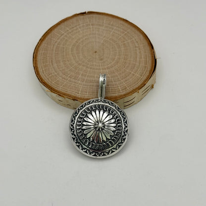 Stamped Navajo Pearl Pendant By Sunshine Reeves - Small