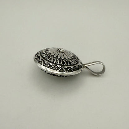 Stamped Navajo Pearl Pendant By Sunshine Reeves - Small