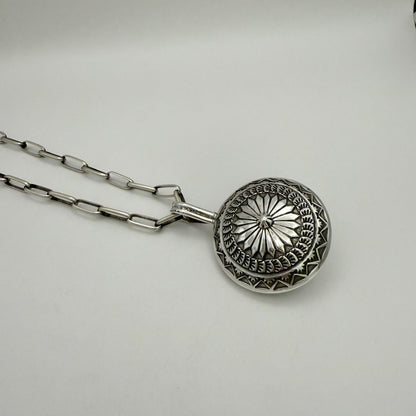 Stamped Navajo Pearl Pendant By Sunshine Reeves - Small