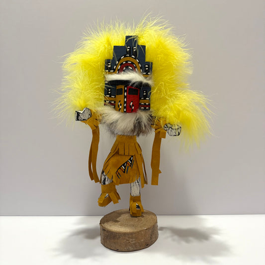 Native American Navajo Hemis Kachina Doll / Gold