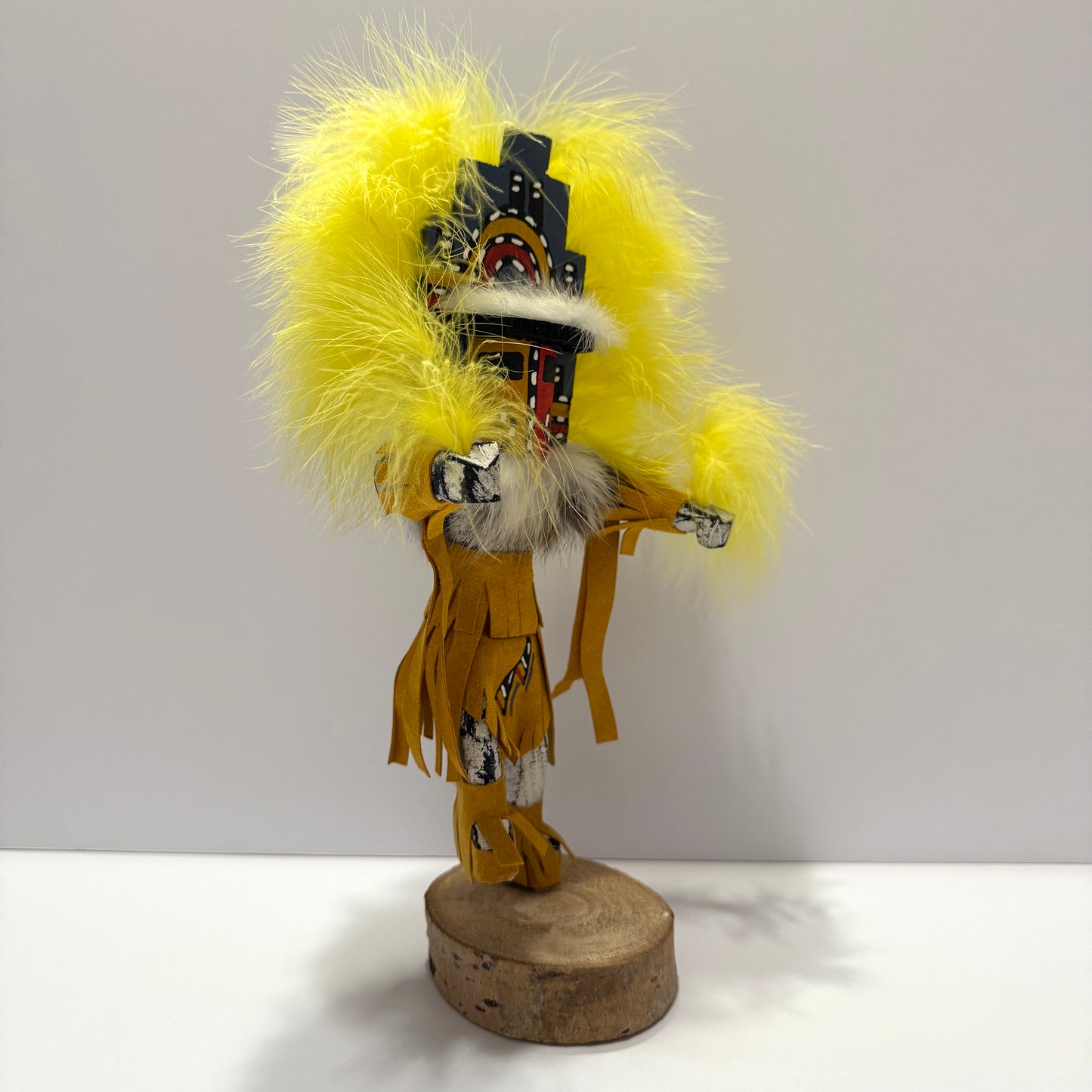 ネイティブアメリカンナバホ族 へミスカチーナドール / ゴールド