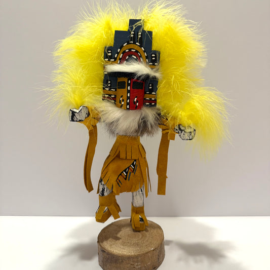 Native American Navajo Hemis Kachina Doll / Gold