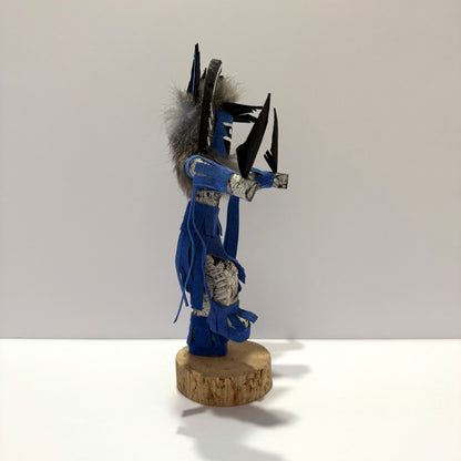 Native American Navajo Crow Mother Kachina Doll / Blue