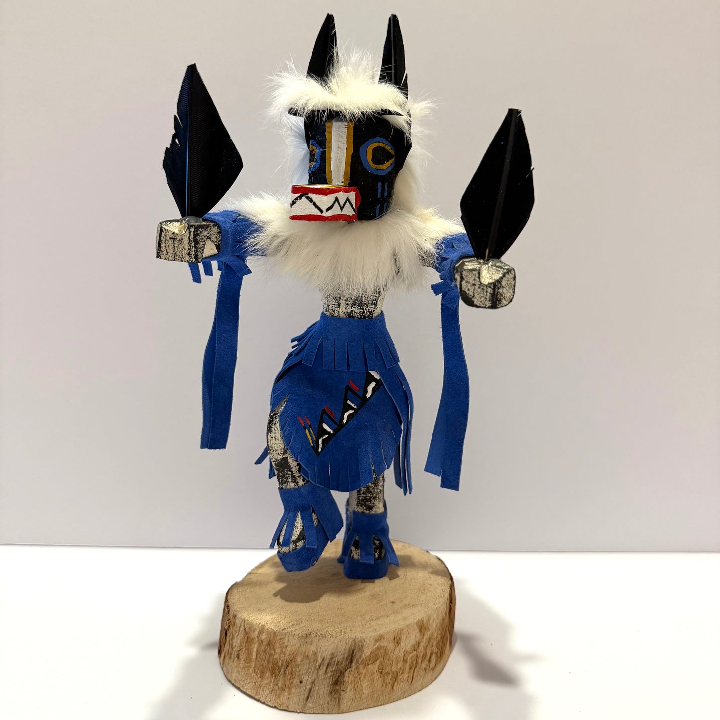 ネイティブ アメリカンナバホ族 バッジャーヒーラーカチーナドール/ ブルー