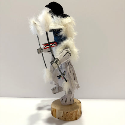 ネイティブアメリカンナバホ族 ディアカチーナドール / ホワイト