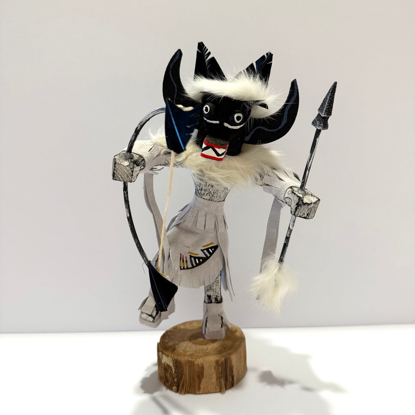 ネイティブアメリカンナバホ族 アホテカチーナドール /ホワイト