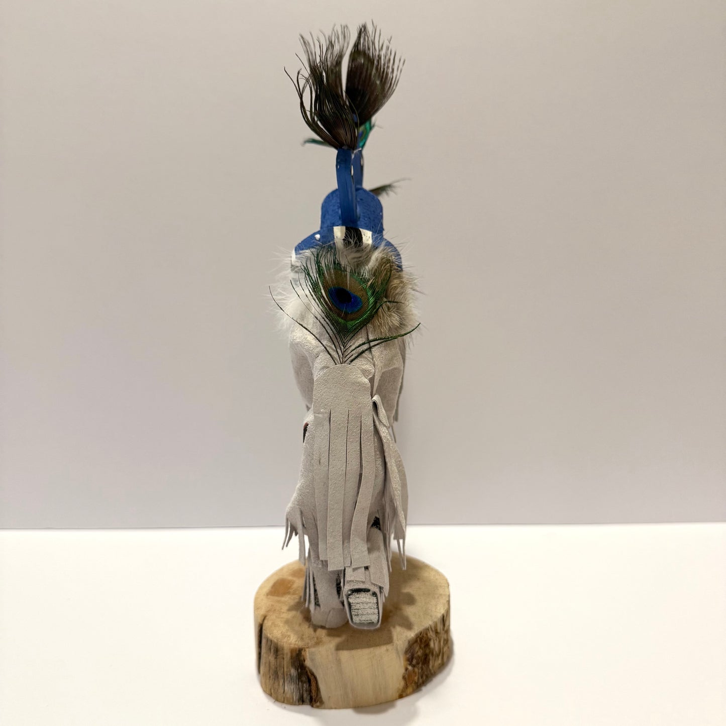 ネイティブアメリカンナバホ族 ココペリカチーナドール /ホワイト A