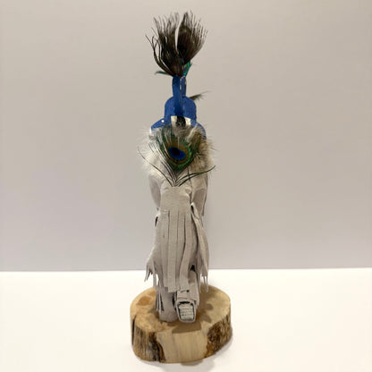 ネイティブアメリカンナバホ族 ココペリカチーナドール /ホワイト A