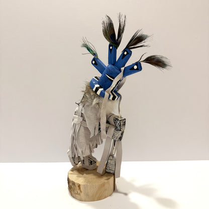 ネイティブアメリカンナバホ族 ココペリカチーナドール /ホワイト A