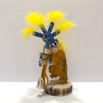 ネイティブアメリカンナバホ族 ココペリカチーナドール /ゴールド