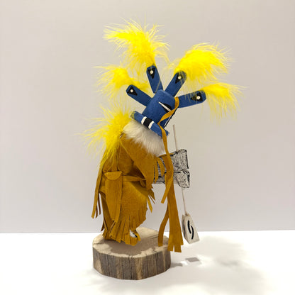 ネイティブアメリカンナバホ族 ココペリカチーナドール /ゴールド