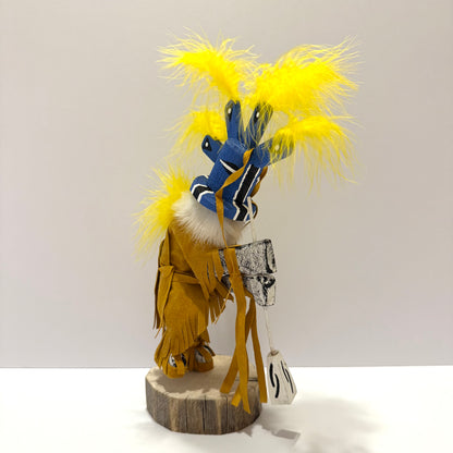 ネイティブアメリカンナバホ族 ココペリカチーナドール /ゴールド