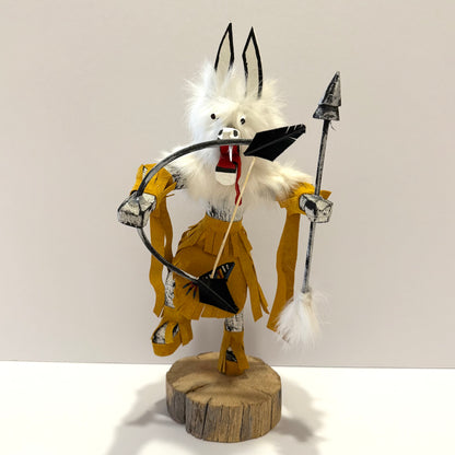 Native American Navajo Wolf Kachina Doll /Gold