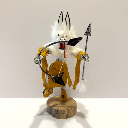 Native American Navajo Wolf Kachina Doll /Gold