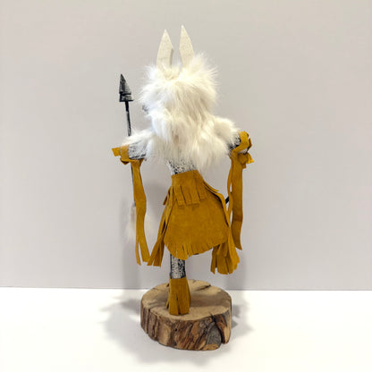 Native American Navajo Wolf Kachina Doll /Gold