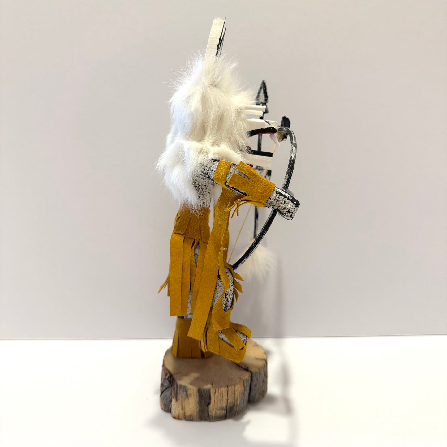 Native American Navajo Wolf Kachina Doll /Gold