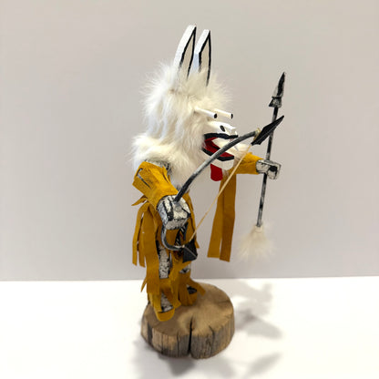 Native American Navajo Wolf Kachina Doll /Gold