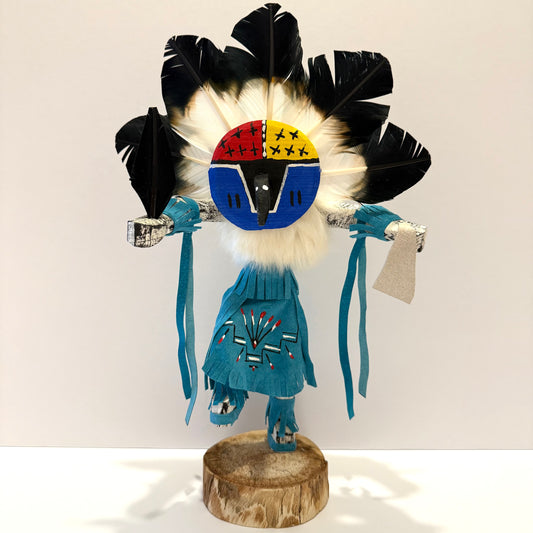 Native American Navajo Chief Kachina Doll / Turquoise