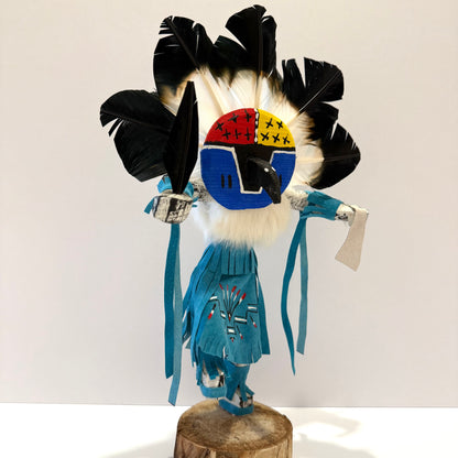 Native American Navajo Chief Kachina Doll / Turquoise