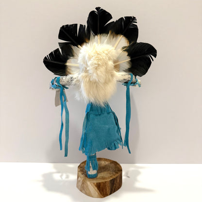 Native American Navajo Chief Kachina Doll / Turquoise