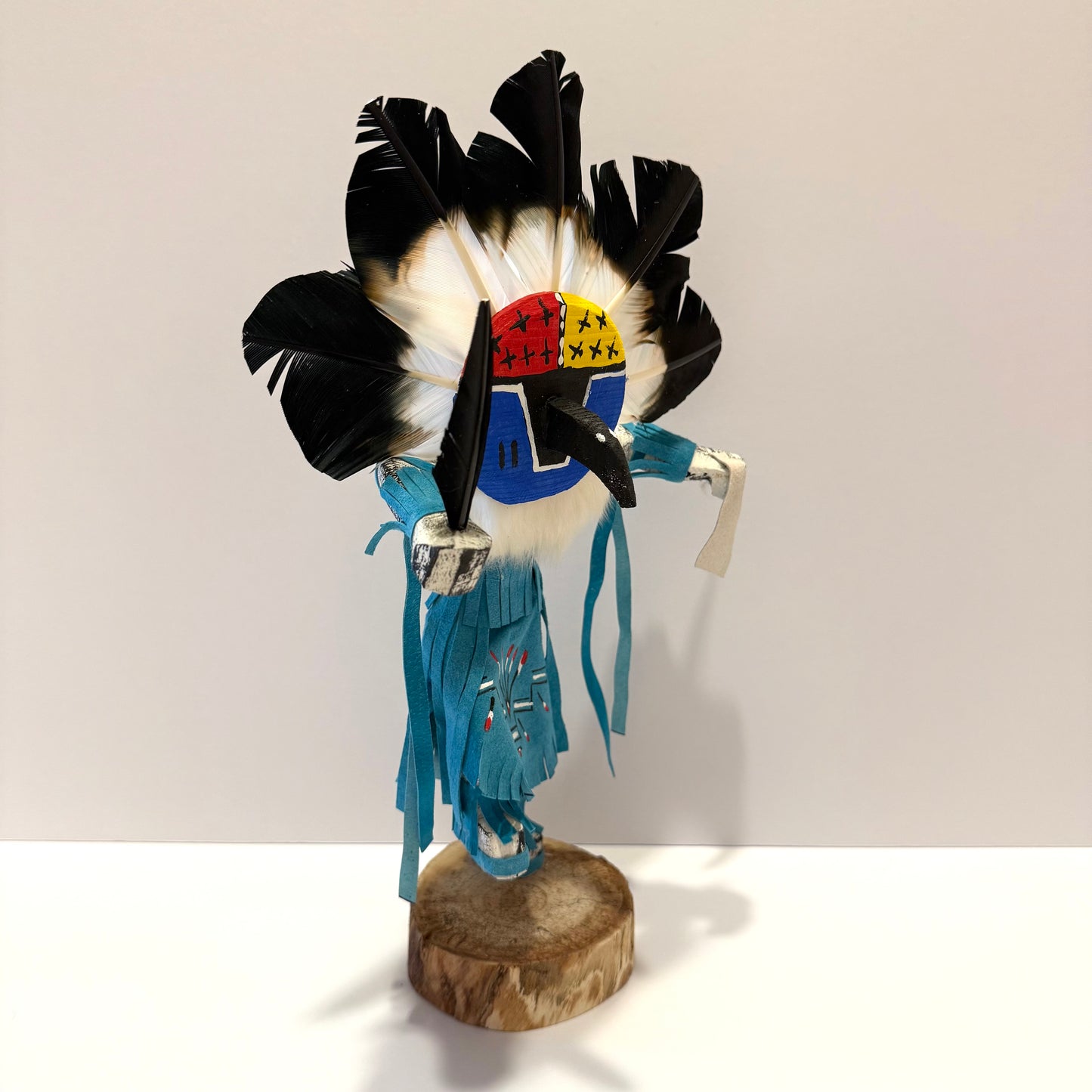 Native American Navajo Chief Kachina Doll / Turquoise