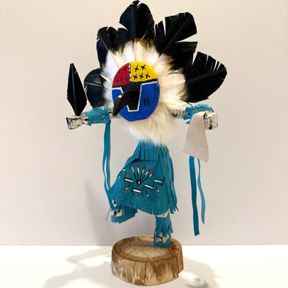 Native American Navajo Chief Kachina Doll / Turquoise