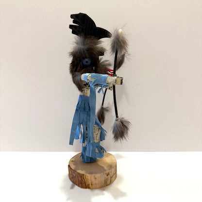 Native American Navajo Deer Kachina Doll / Light Blue