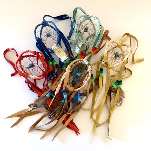 Native American Navajo 3D Double Dream Catcher 3" (8cm)