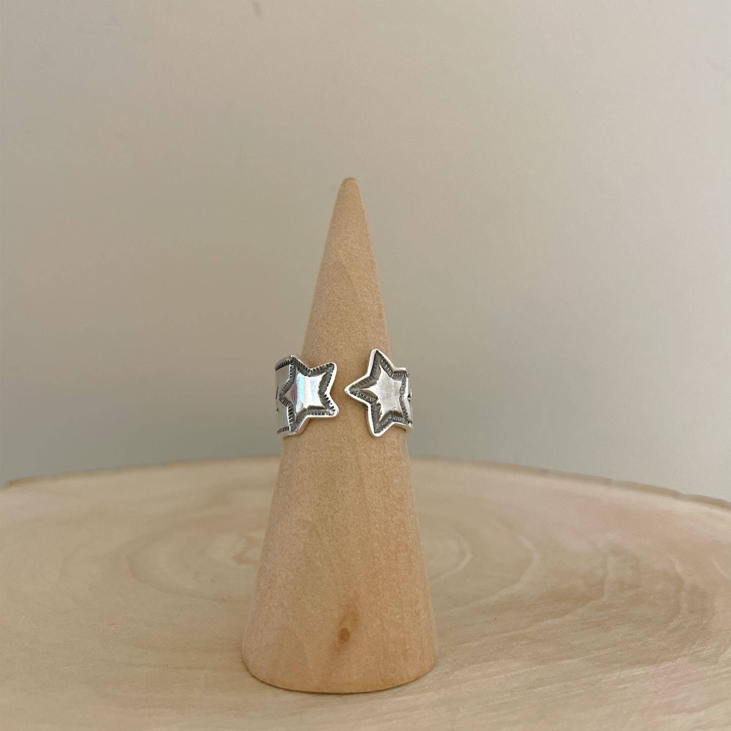 Double Star Ring by Sunshine Reeves Size 8