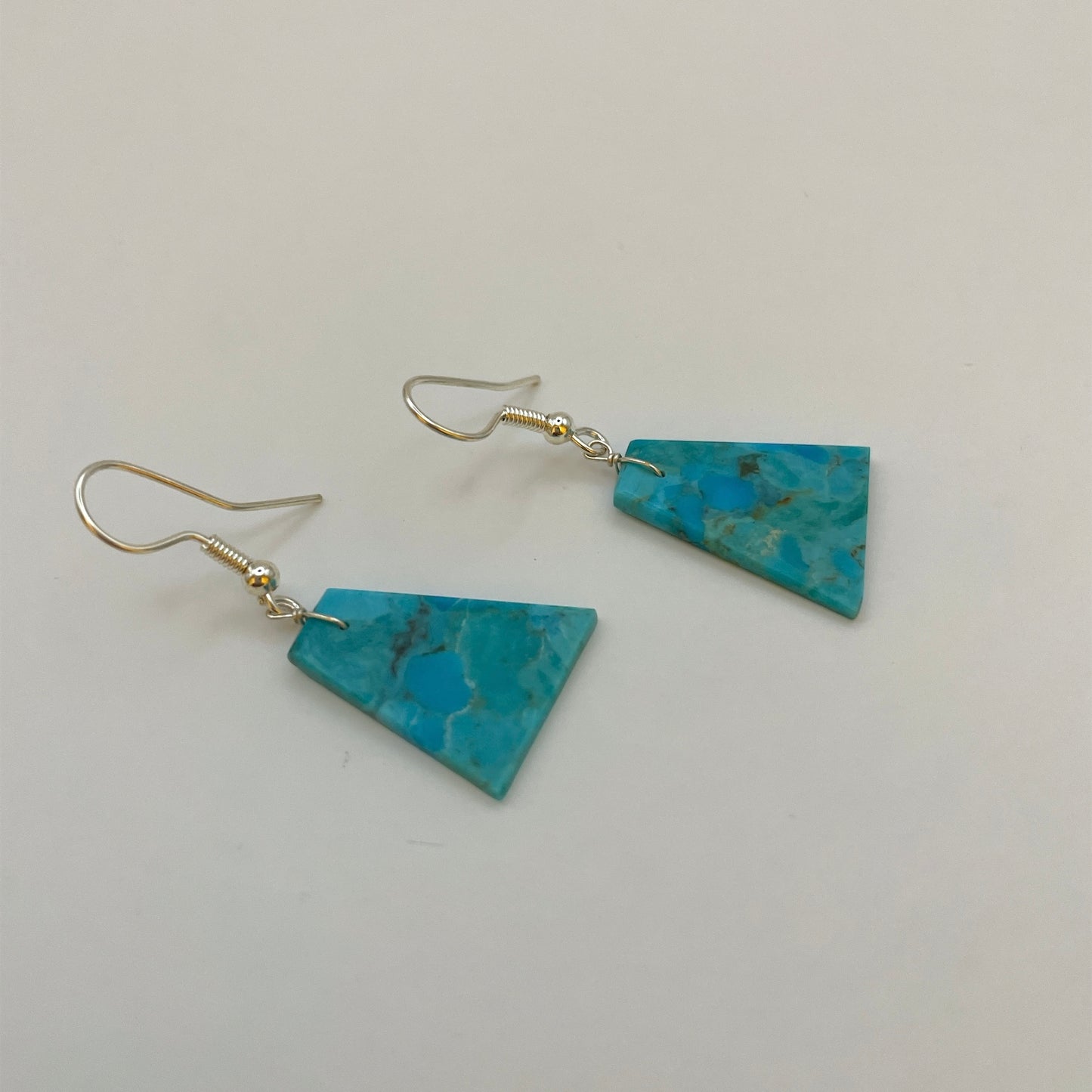 Turquoise Slab Earrings